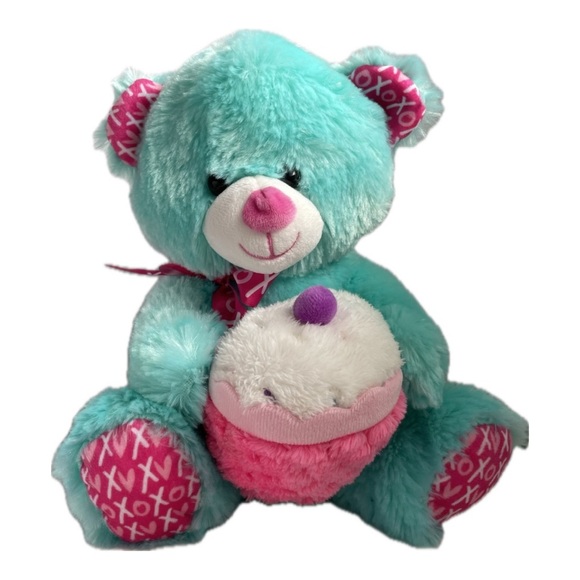 💖(2 for $15)💖 Turquoise Teddy Bear - Picture 1 of 6